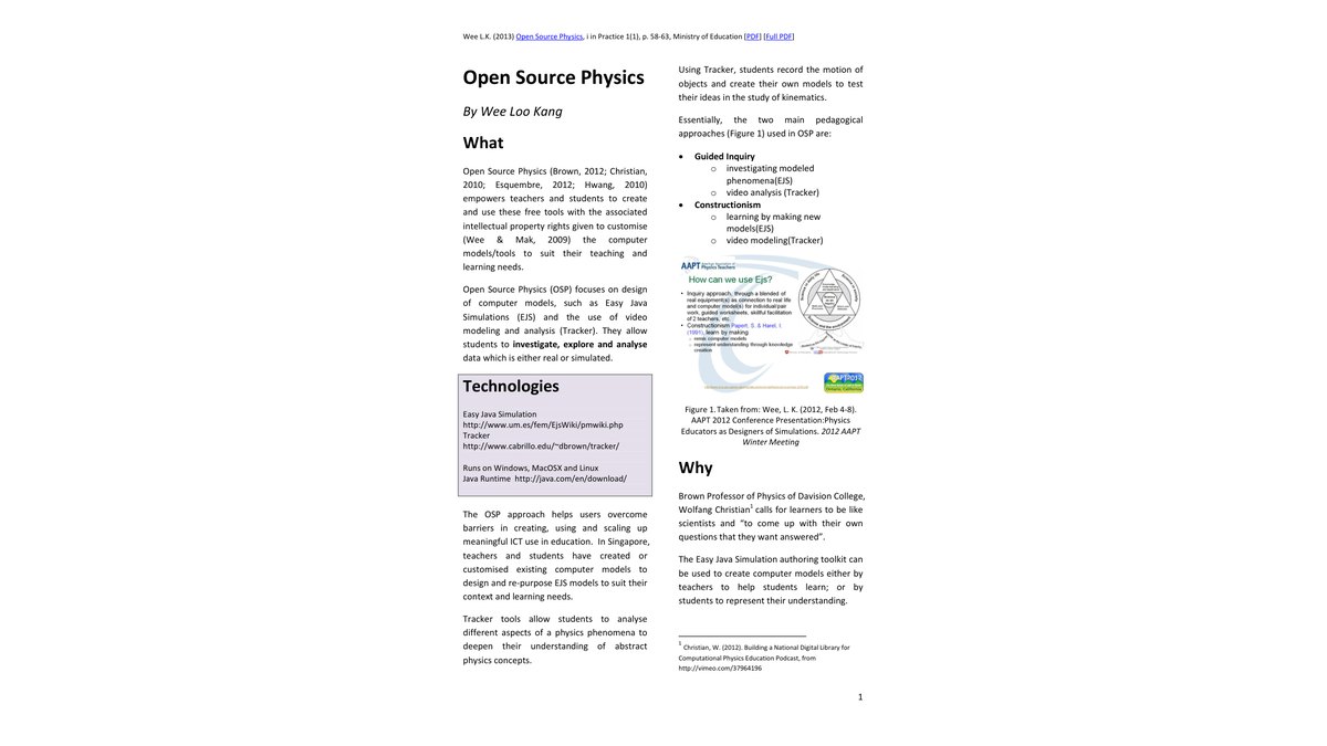Open Source Physics
