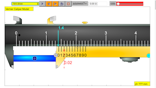 Vernier Caliper Mm Version Javascript Html5 Applet Simulation Model Open Educational Resources Open Source Physics Singapore