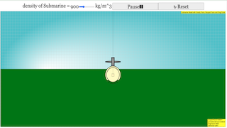 Submarine Simulation 1D with JavaScript Simulation Applet HTML5 - Open ...