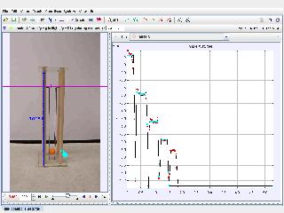 Ping Pong Ball Fall and Rebounce Energy Graphs