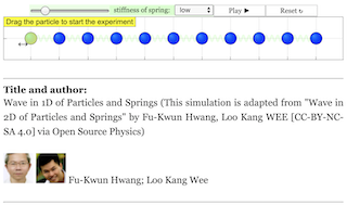 Wave In 1 D Of Particles And Springs (This Simulation Is Adapted From "Wave In 2 D Of P... thumbnail