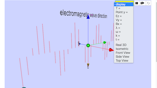 EJS Open Source Propagation Of Electromagnetic Wave Model Java Script Applet thumbnail
