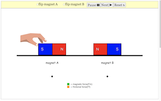 2 Bar Magnets On A Level Surface For Primary School Science thumbnail