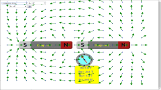 Bar Magnet And Compass Model thumbnail