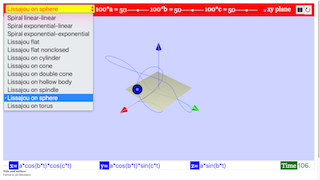 Curves in 3D Simulator