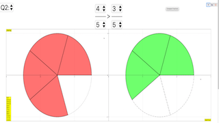 Comparing Fractions JavaScript HTML5 Applet Simulation Model - Open ...
