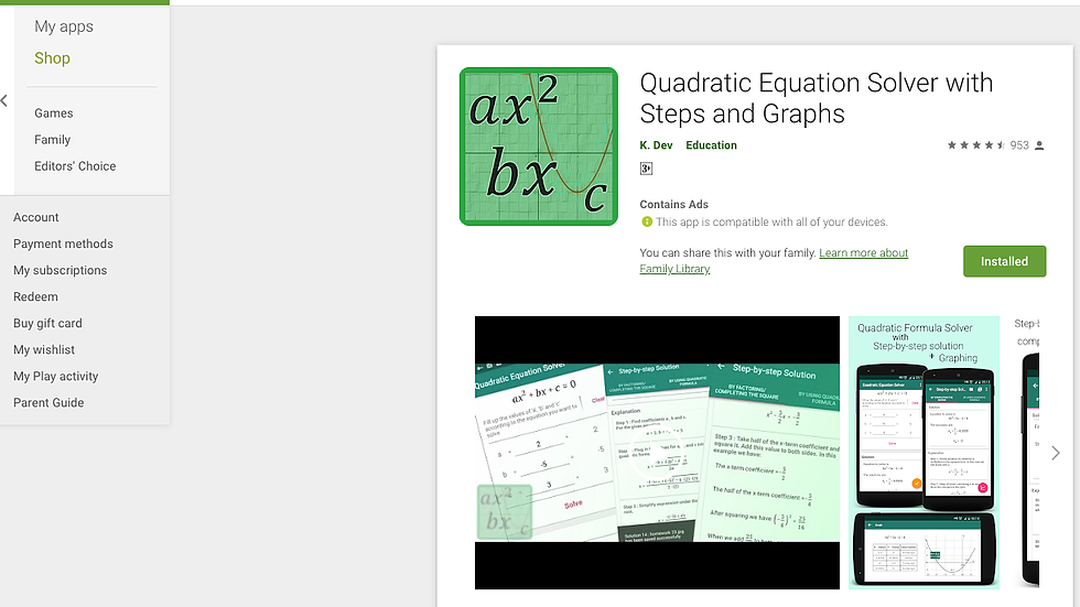 Eksperiment Sikker Scene Quadratic Equation Solver with Steps and Graphs by K. Dev - Task Meister -  ClassRoom of the Future